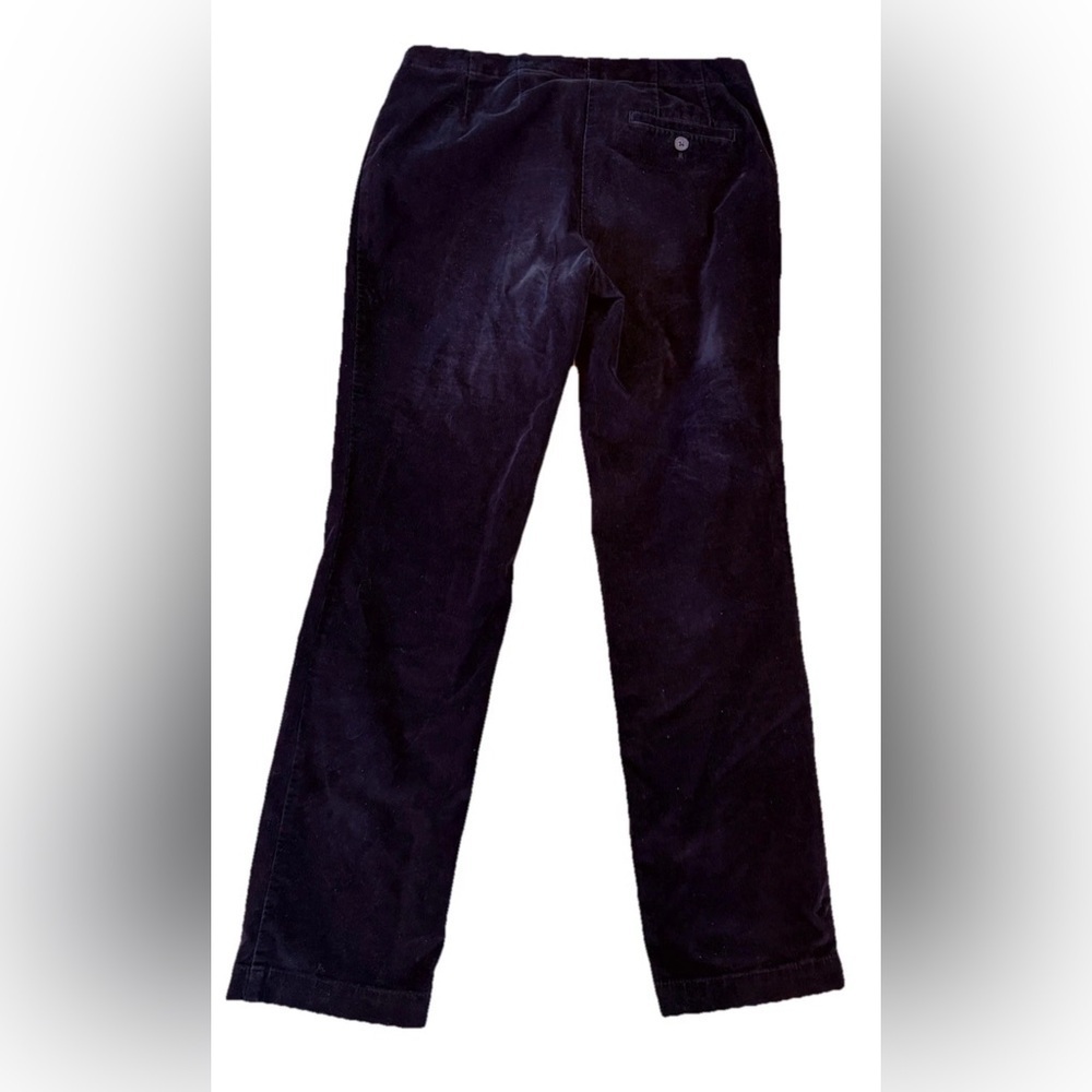J. Jill Black Corduroy Straight Leg Pants Stretch Mid Rise 4 Petite - Picture 2 of 8